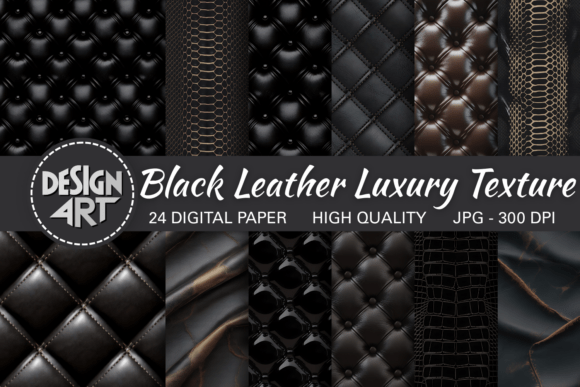 Download Black Leather Luxury Texture Pattern - Texture Collection