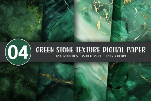 Download Green Stone Texture Digital Paper - Texture Collection