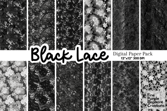 Download Black Gothic Lace Monochrome Texture - Texture Collection