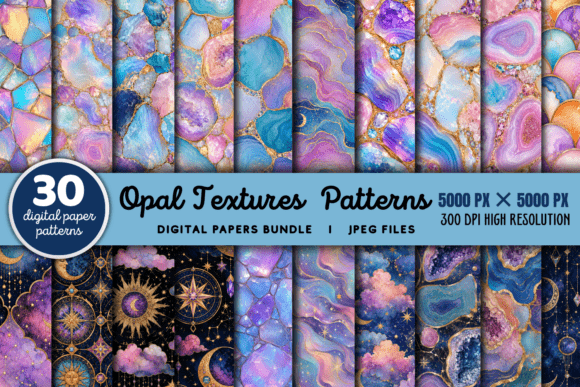 Download Opal Textures Patterns Bundle - Texture Collection