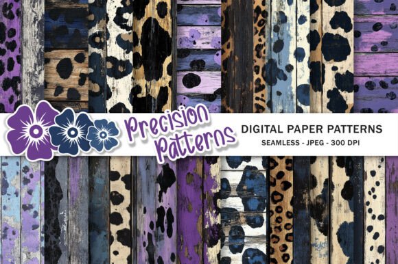 Download Shabby Chic Panther Skin Wood Textures - Texture Collection