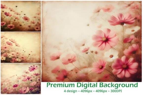 Download Vintage Floral Background Texture - Texture Collection