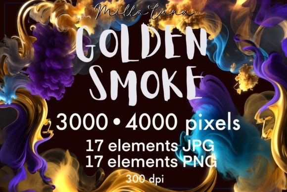 Download Smoke Golden Clipart Texture PNG JPG - Texture Collection