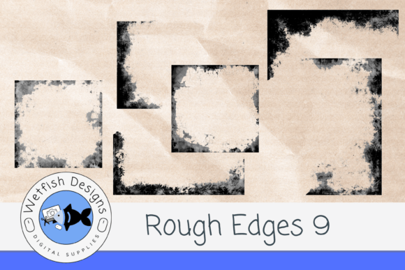 Download 6 Distressed PNG Texture Edges (Set 9) - Texture Collection