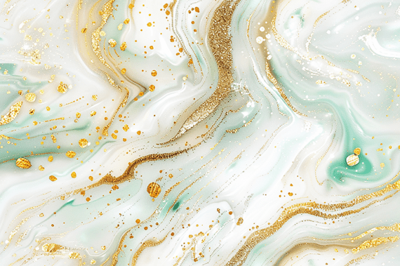 Download Mint Gold Marble Texture Art - Texture Collection