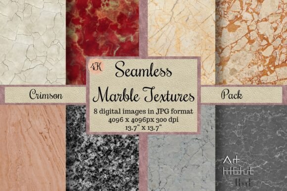 Download Seamless Marble Textures - Crimson, 4K - Texture Collection