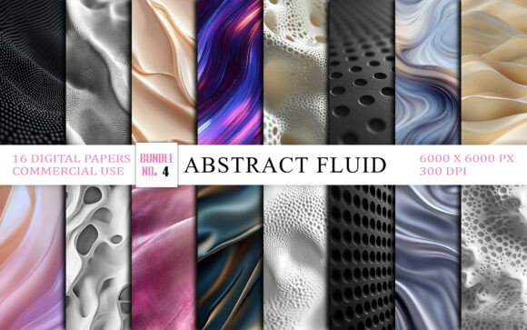Download Abstract Fluid Metallic Wave Textures Backgrounds - Texture Collection